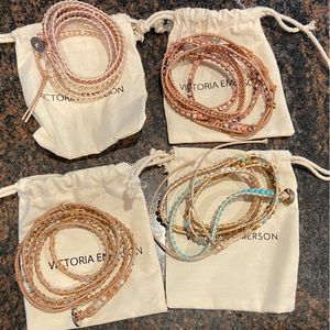 Lot of (4) Victoria Emerson Wrap Bracelets